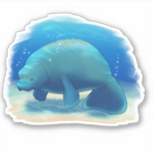 Florida Wohltätigkeit Manatee Sticker