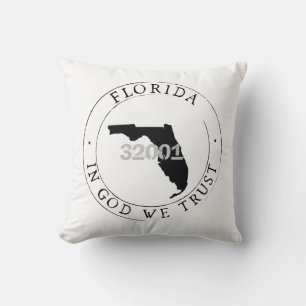 Florida Zip Code Pillow Kissen