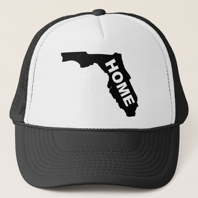 Florida-Zuhause-Hut-Ball-Kappe Truckerkappe (Vorderseite)