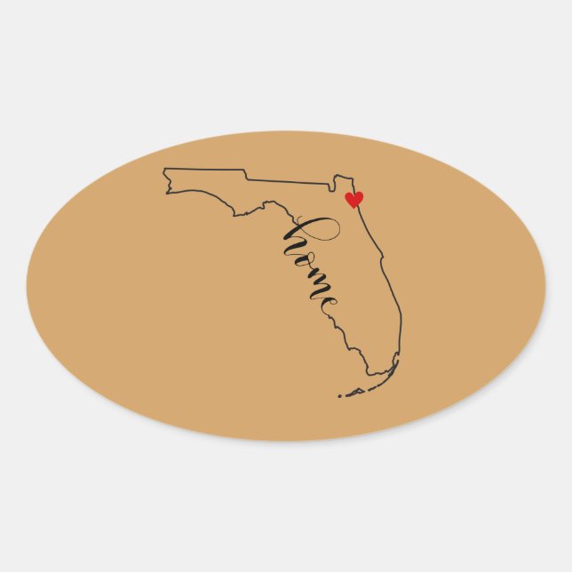 Florida Zuhause Jacksonville Sticker (Vorderseite)