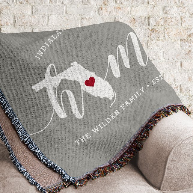 Florida Zuhause Staat Personalisierte Holzsicht Decke (Von Creator hochgeladen)