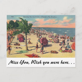 Floridas feine Strände Postkarte