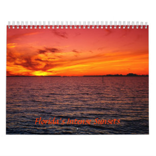 Floridas intensive Sonnenuntergänge Kalender