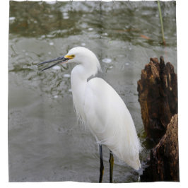 Florida's Singing Egret Duschvorhang