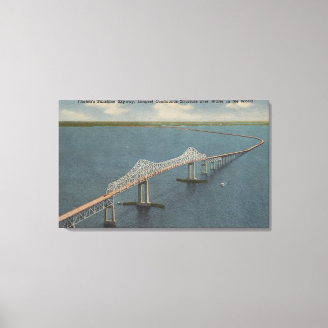 Floridas Sunshine Skyway BridgeFlorida Leinwanddruck (Vorderseite)