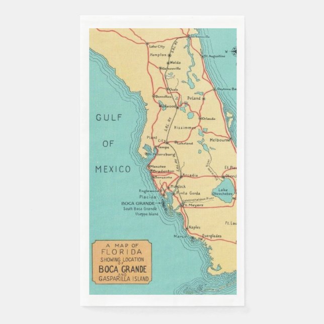 Florida's West Coast Guest Towels Serviette (Vorderseite)