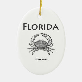Floridasteinkrabbe Keramikornament