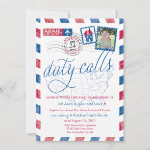 Floride Air mail Militaire Moving Faire-part