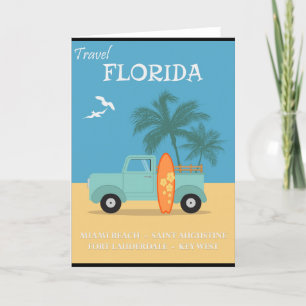 Floride : Carte de voeux de voyage