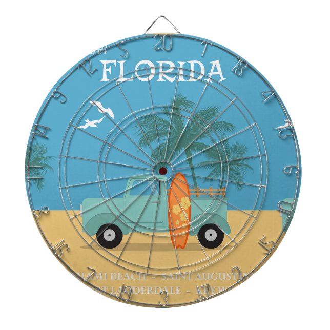 Floride : Cible de flechettes de voyage (Devant)
