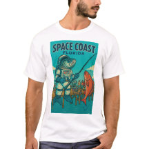 Floride Thème Spacefish T-Shirt design