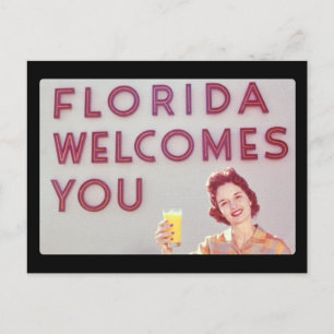 Floride Vous Accueille Carte Postale
