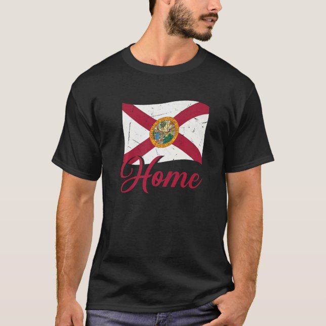 Floridian Zuhause Staat Florida Native T-Shirt (Vorderseite)