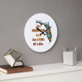 Floridianischer Bürger Große Wanduhr