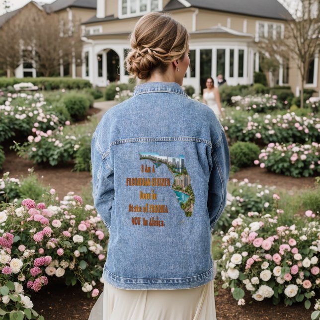 Floridianischer Bürger Jeansjacke (Hochzeit Rückseite)
