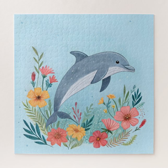 Floriger Delfin (Vertikal)