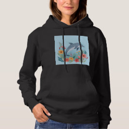 Floriger Delfin Hoodie