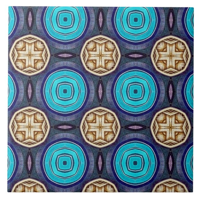 Florillas Abstrakte Gemusterte Wall Tile Fliese (Vorderseite)