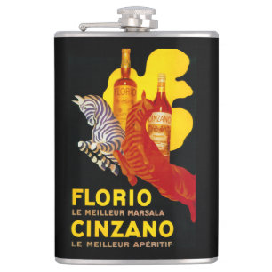 Florio Cinzano Vintages PosterEurope Flachmann
