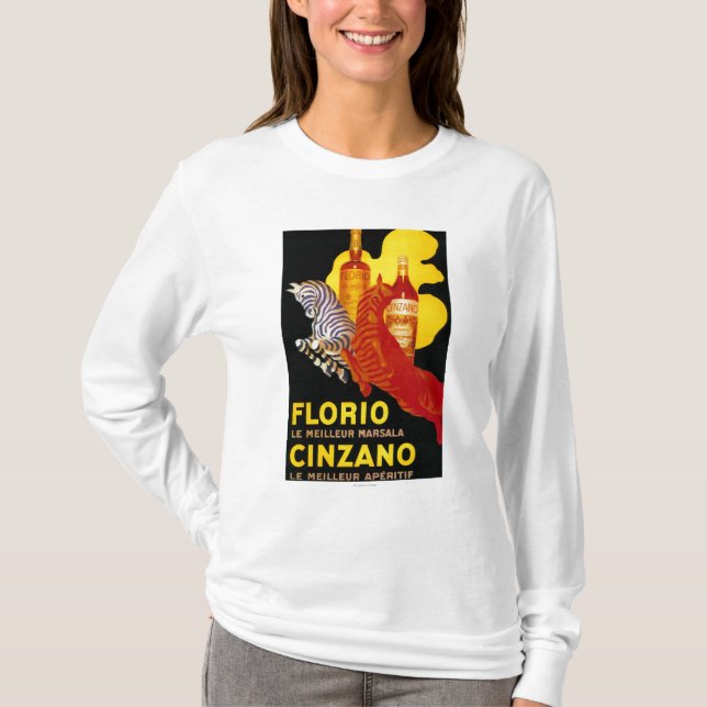 Florio Cinzano Vintages PosterEurope T-Shirt (Vorderseite)