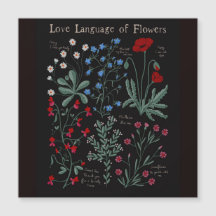Floriograpy Liebe Sprache der Blume botanisch