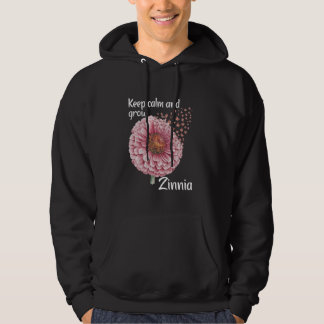 Florist Behielt Calm Floral Gardener Zinnia Hoodie