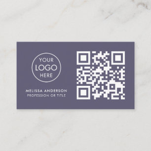 Florist Berufliches QR-Logo Modernes Business Visitenkarte