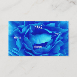 Florist - Blaue Rose Visitenkarte
