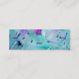 Florist - Blue Floral Mini Visitenkarte