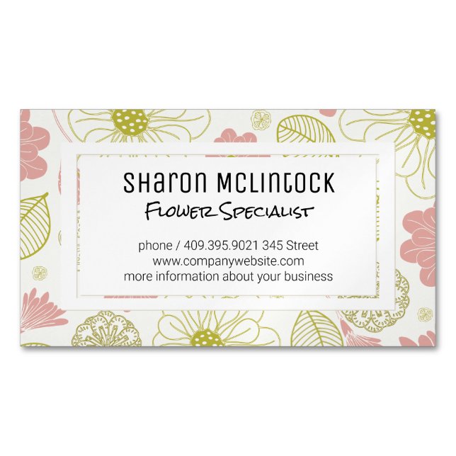 Florist | BLUME Magnetische Visitenkarte (Vorderseite)