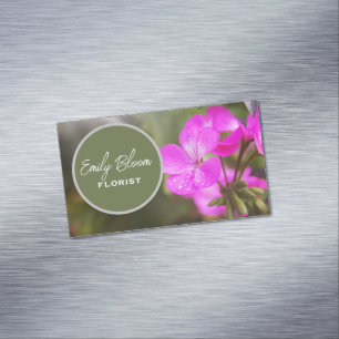 Florist, Blume Magnetische Visitenkarte