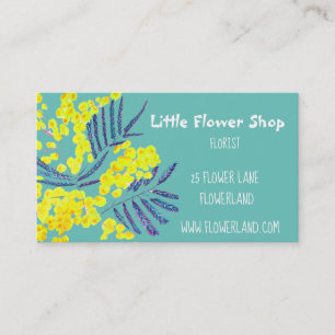 Florist Blume Shop Modernes, einfaches Geschäft Visitenkarte