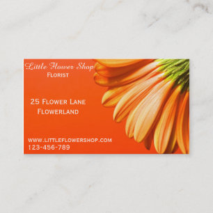Florist Blume Shop Stilvolles Business Visitenkarte