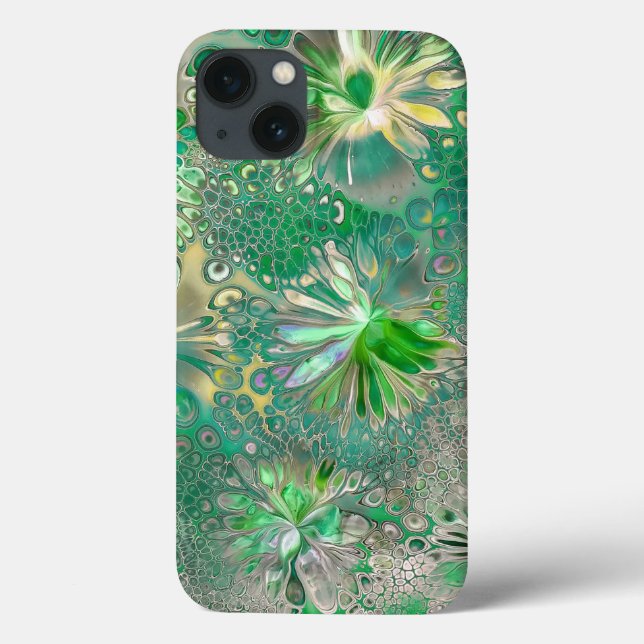 Florist Botanic Green Blume Case-Mate iPhone Hülle (Rückseite)