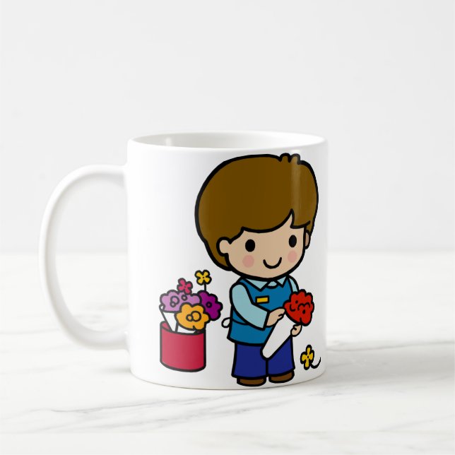 Florist Boy Blume Kaffeetasse (Links)