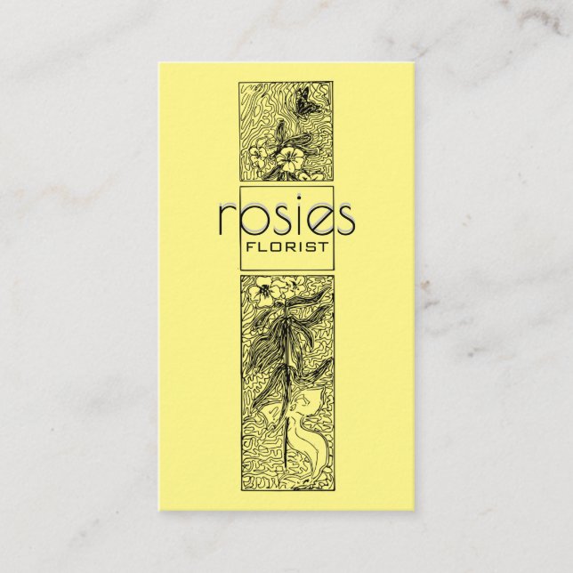 Florist Business Card Visitenkarte (Vorderseite)