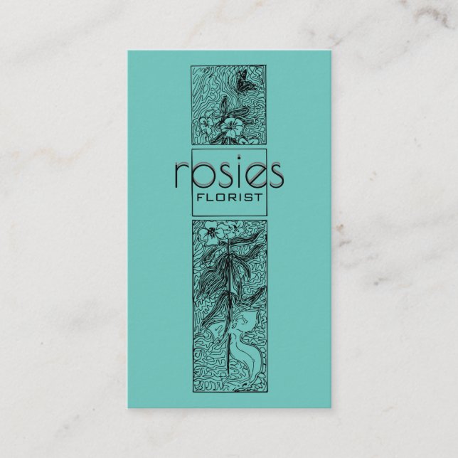 Florist Business Card Visitenkarte (Vorderseite)