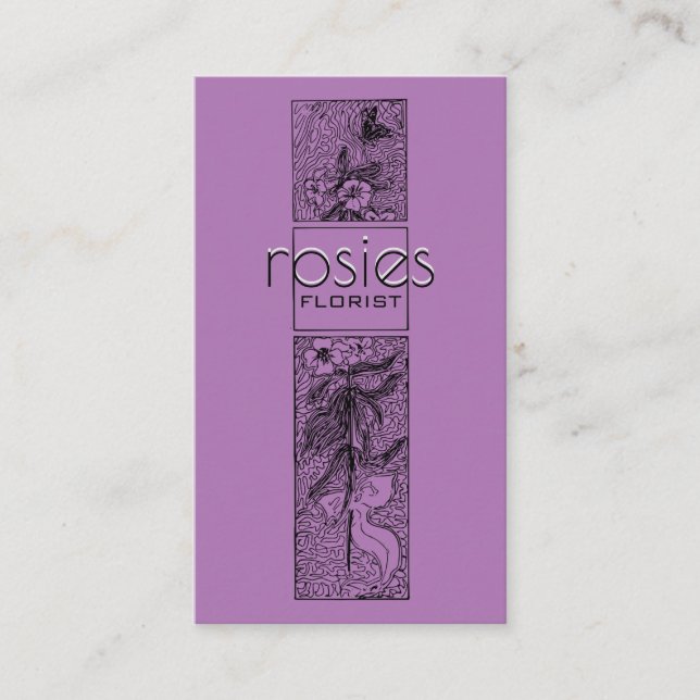 Florist Business Card Visitenkarte (Vorderseite)