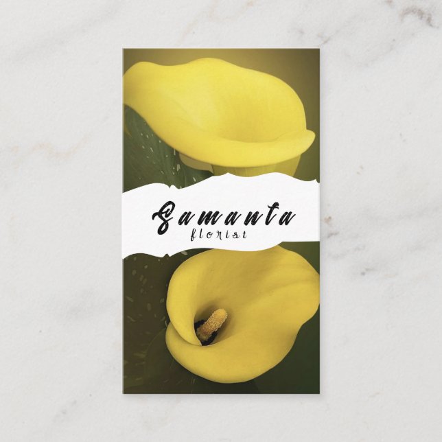Florist Business Card Visitenkarte (Vorderseite)