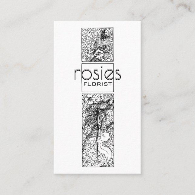 Florist Business Card Visitenkarte (Vorderseite)