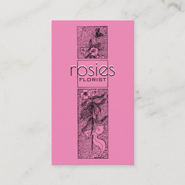 Florist Business Card Visitenkarte (Vorderseite)