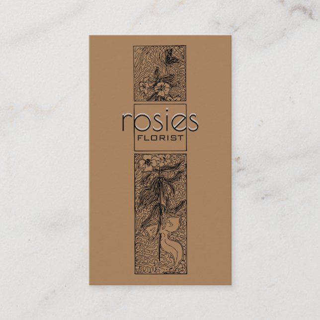 Florist Business Card Visitenkarte (Vorderseite)