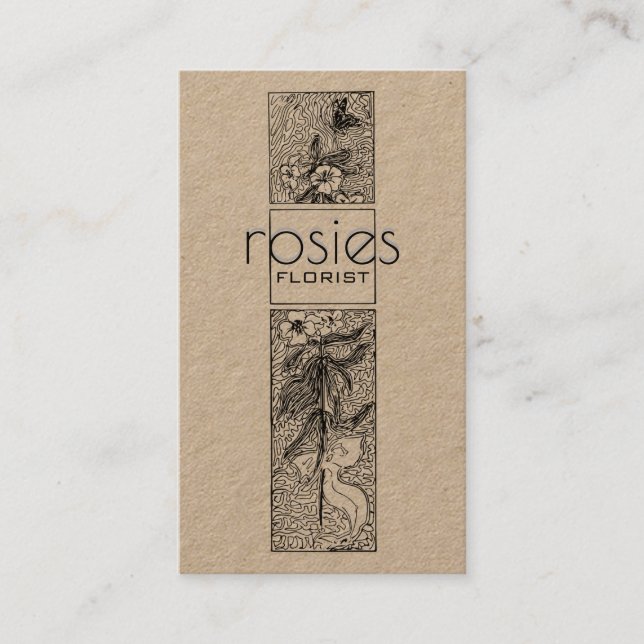 Florist Business Card Visitenkarte (Vorderseite)