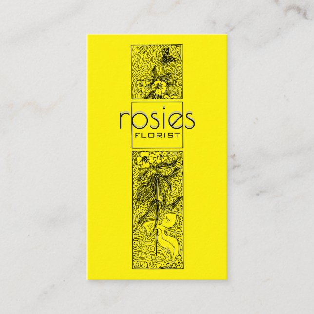 Florist Business Card Visitenkarte (Vorderseite)