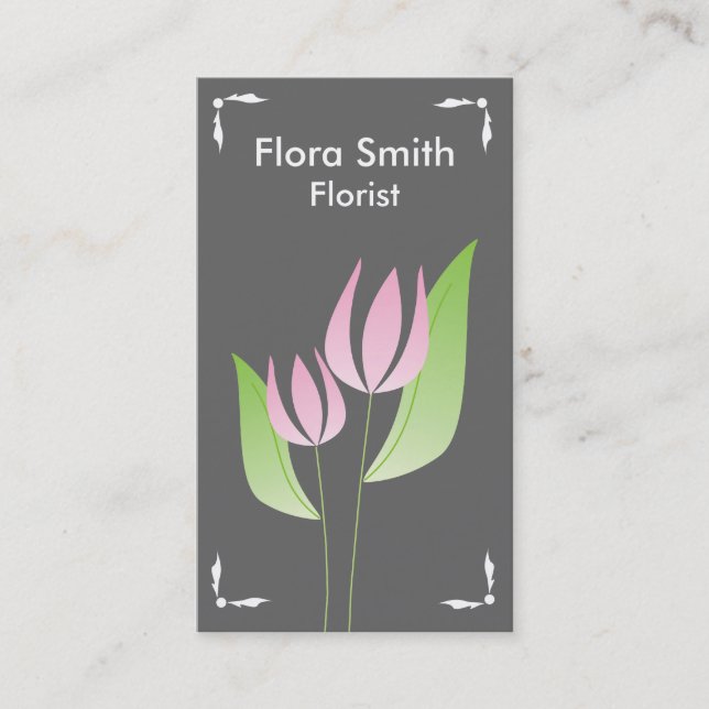Florist Business Cards Visitenkarte (Vorderseite)