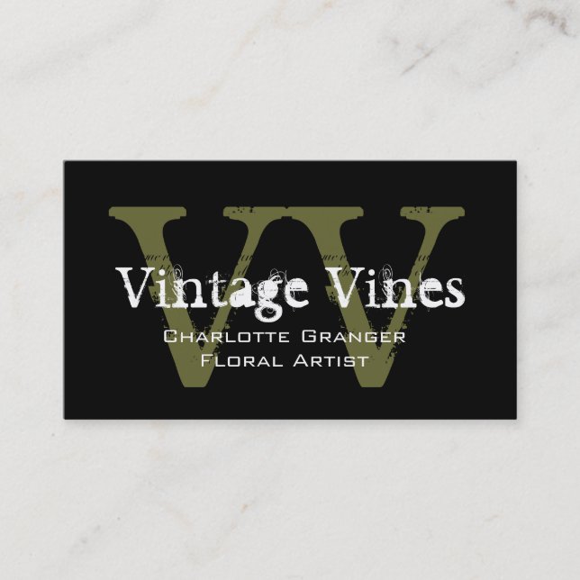 Florist Customizable Business Card Visitenkarte (Vorderseite)