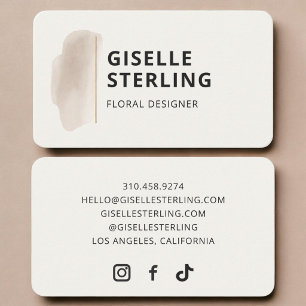 Florist Designer Visitenkarte