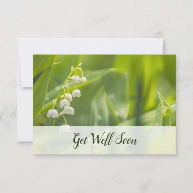 🌸 Florist Edition 🌿 Floral Foto 'Get Well bald! Mitteilungskarte (Vorderseite)