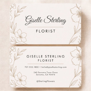 Florist Floral Visitenkarte