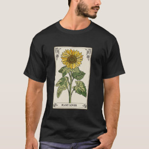 Florist Gärtner Sonnenblumenblüte Tarotkarte T-Shirt